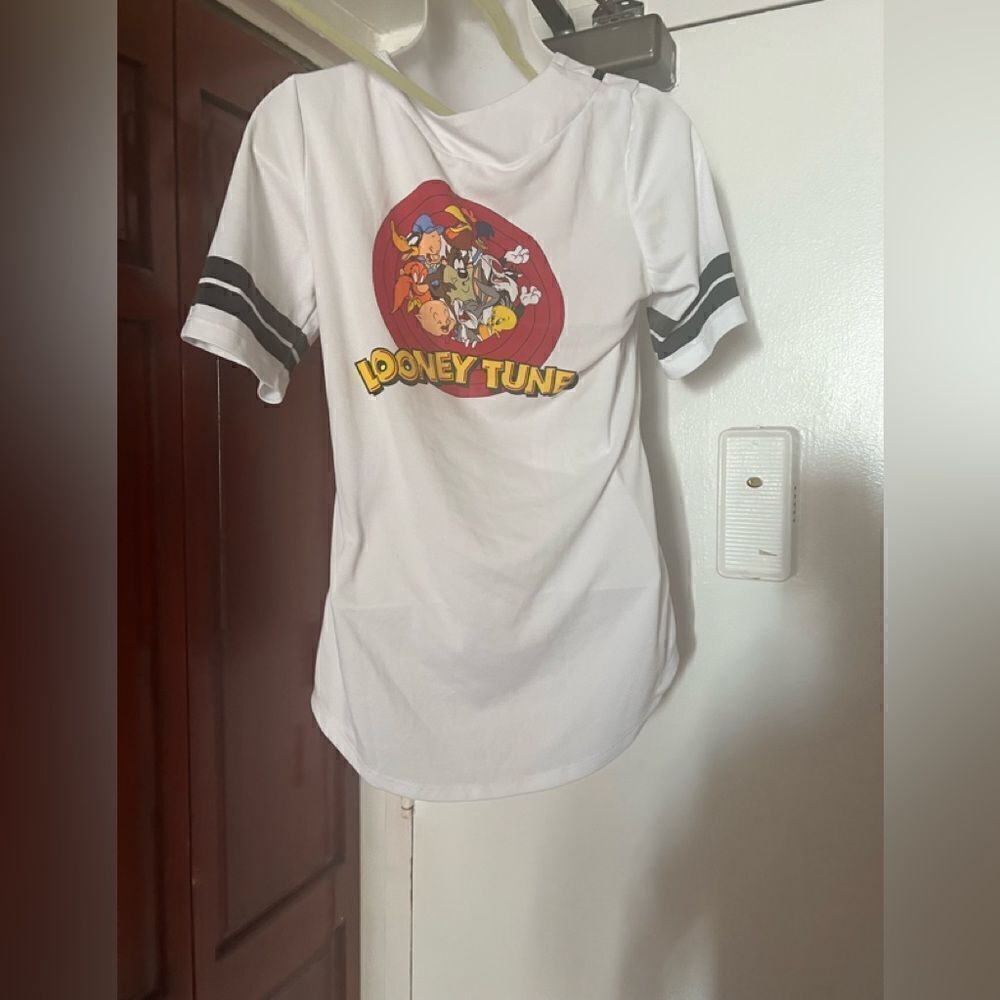 Vintage Looney Tunes Sports Jersey Hockey Basketball shirt top